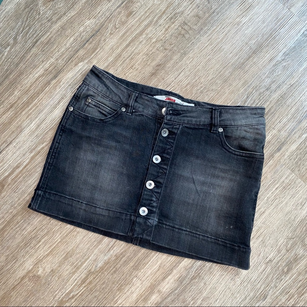 Vintage Only Jeans Mini Skirt